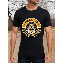 New Fashion Men'S Nightmare Before Christmas Mayor Elected Official Applique T-Shirt, 100% Cotton, Crew Neck, Slight Stretch, Geometric-Pattern, Sports Style, Regular Fit, With Sizes S-XXL For Casual, Running, Training, Hiking, All Seasons - màu đen - Xem 1