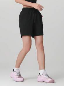 2 pièces Shorts d'été mode femme respirants et confortables pour le quotidien, la course, la fitness, la danse, le yoga, le pom-pom girl, le cyclisme, les sports de plein air, avec design de taille élastique