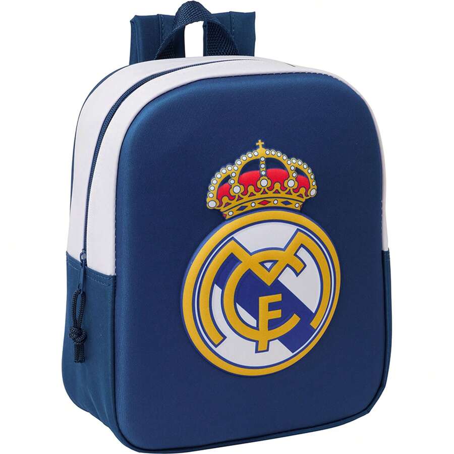 3D Real Madrid Kids' Daycare Backpack - Preschool Backpack With Relief For Boys And Girls - Multicolor - View 1