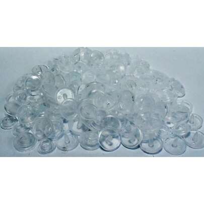 Botão Botões Pressão Tictac Plástico Transparente Nº15 50und