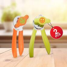 KitchenAid Classic Multifunction Can Opener And Bottle Opener Easy To Use, Razor Sharp Stainless Steel Cutting Wheel, Soft Ergonomic Handles, Colorful Style Optional - Vibe Orange w/ Smily Lid - 查看 7