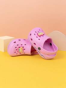 Cute Cartoon Design Baby Breathable Soft Bottom Beach Sandals - Pink - View 4