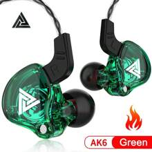 QKZ Original QKZ AK6 Pro EDX Pro 1DD Dynamic Earphones HIFI Bass Earbuds In Ear Monitor With Microphone 3.5mm Sport Noise-Proof Stereo Headset ZST X Dual Drive