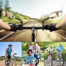 Bicycle Rearview Mirror Reflector Adjustable Rotating Handlebar Mirror Clear Rearview Electric Scooter Bicycle Accessories