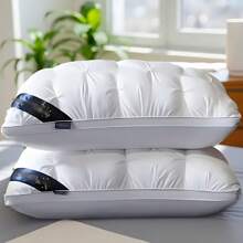 Luxury 5-Star Hotel Quality Pillow, Extra Soft Pillow, 19x29 Inch - Deep Sleep Neck Support, All Seasons Non-Slumping High Pillow Core, Machine Washable, Modern Pillow Design | Soft Textured Fabric, Sleeping Pillow