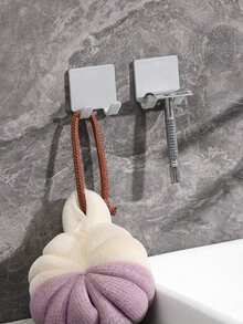 3 szt. wielofunkcyjne ręczne haczyki na maszynki do golenia, mocny klej bez wiertarki, stojaki na organizery do maszynek do golenia z powrotem do szkoły