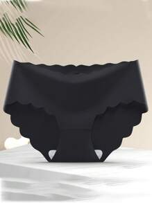 8pcs Women Seamless Underwear, Breathable Mid Waist Cotton Gusset Panties For Girls, Plus Size