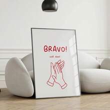 1 件鼓舞人心的意大利语文字墙面艺术好心情印刷品引言海报简约帆布画现代墙面艺术客厅可选画框 - 彩色 - 查看 20