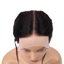 12 cali 13x4 koronka czołowa z warkoczami Remy brazylijskie włosy ludzkie koronka czołowa na peruki z pałąkiem na głowę klipsy koronka czołowa żelowe rozszerzenie turbanu peruka