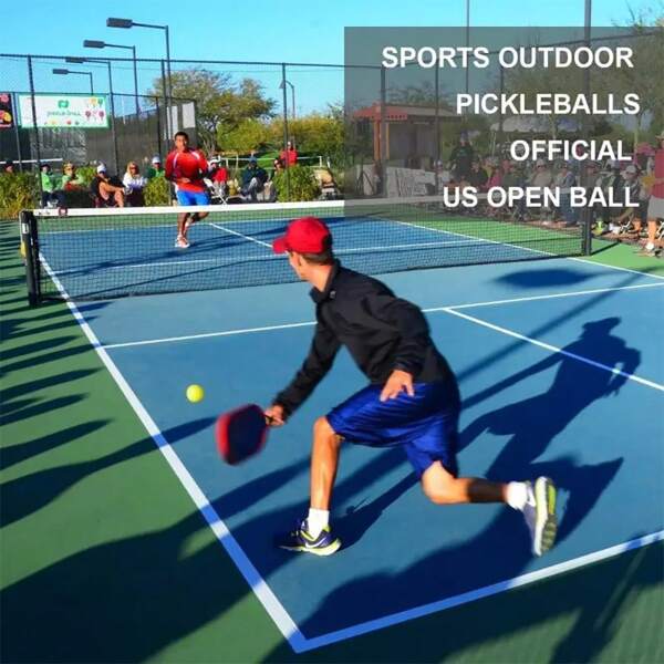 6pcs 40 Holes Pickleball, Great Bounce, Outdoor Sports, Compatible With All Types Of Paddles, Suitable For All Ages