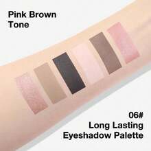 6 Colors Mini Pink Eye Shadow Palette Makeup, Neutral Matte Shimmer Eyeshadow Palette For Older Women Highly Pigmented Waterproof, Paleta De Sombras De Ojos, Vegan & Cruelty-Free, - Color 06 - View 6
