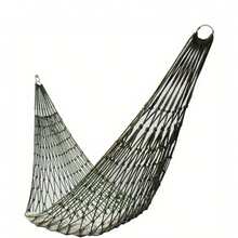 Heavy Duty Nylon Outdoor Hammock - Versatile Green Mesh Swing, Suitable For Garden, Beach And Relaxation, Ergonomic Design, Dual-Purpose As Picnic Mat Or Chair, Outdoor Hammock