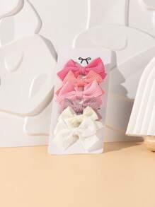 6 buc 5 culori lucrate manual păr clip set pentru fete păr funde drăguț păr agrafe pentru copii bebeluși accesorii de păr în siguranță