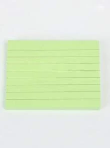 100pcs Multi-Color Line Pattern Sticky Notes, 4 Colors, Portable Student Memo Mark Writing Notebook, Self-Adhesive, Easy To Use Notepad For Office, Home, School,School Supplies,Back To School