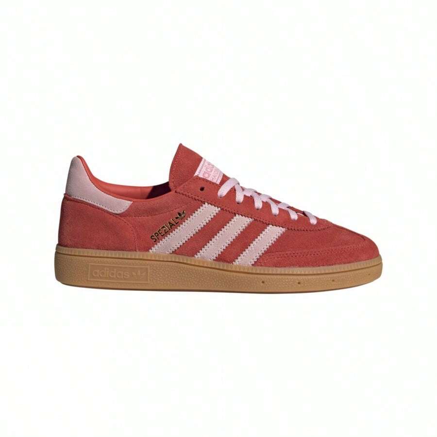 Adidas Handball Spezial Women's Sneakers Bright Red / Clear Pink / Gum IE5894 - Bright Red / Clear Pink / Gum - View 1