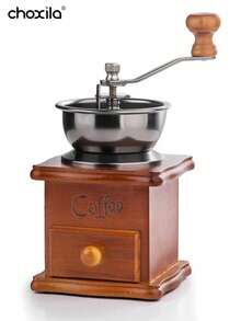 choxila 1个手动咖啡研磨机 - 可调节齿轮和陶瓷锥形磨盘，适合家庭和旅行使用，也是学生返校用品的理想之选。