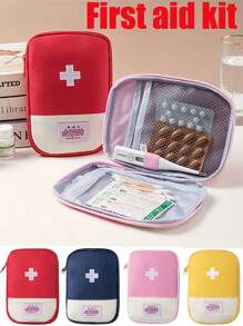 1-4 pièces, Trousse de premiers soins portable, Boîte à pilules, Sac de rangement portable pour médicaments, Sac de rangement pour pilules, Utilisé pour ranger les médicaments, les articles divers, pour les voyages, la vie quotidienne, les déplacements professionnels, les vacances, les sorties printanières