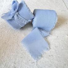 磨边雪纺丝带，干玫瑰色，婚礼花束绑带，腰带用品，圣诞节