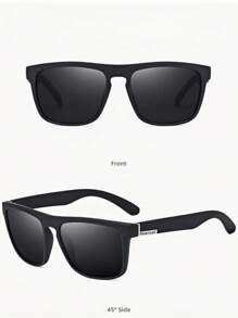 Lunettes de soleil polarisées mode D731, lunettes de soleil de sport pour la conduite avec protection UV pour hommes, lunettes de soleil décontractées P21 résistantes aux rayures en couleur mate