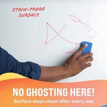 48"*32" Double - Sided Magnetic Dry Erase Board With Stand | Portable Whiteboard For Meetings, Teaching & Training | Adjustable, Mobile Flip Chart Easel - White - View 5