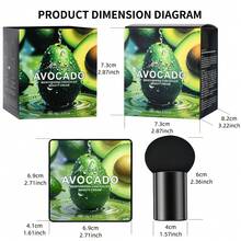 Molianji Avocado Mushroom Air Cushion Long Lasting Moisturizing Concealer, Suitable For All Skin Colors, Natural Makeup Effect, Cream Quality, Two Color Options - Multicolor - View 5