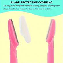 12pcs Safe Eyebrow, Facial, Body Hair Trimmer Shaver Razor With Cover For Women, Makeup Tool Set Hair Removal, Face Hair Removal, Hair Trimmer, Hair Trimmer, Barber Supplies, Haircut, Bag, Organizer, Storage, Hair Accessories