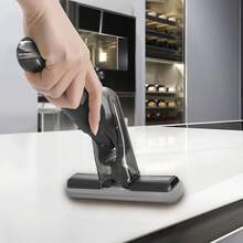 Mopa rociadora 2 en 1 con almohadillas de microfibra - Limpiador de pisos multiusos liviano para baldosas/madera, herramienta de limpieza de secado rápido para cocina, baño y vidrio, mopa de escritorio compacta con cubeta exprimible.