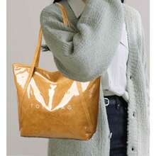 Túi Tote Thư Cổ Điển Cho Nữ, Túi Xách Thời Trang Tối Giản Dung Tích Lớn Cho Phụ Nữ Đi Làm Hàng Ngày - màu nâu - Xem 2