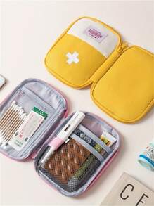 1-4 pièces, Trousse de premiers soins portable, Boîte à pilules, Sac de rangement portable pour médicaments, Sac de rangement pour pilules, Utilisé pour ranger les médicaments, les articles divers, pour les voyages, la vie quotidienne, les déplacements professionnels, les vacances, les sorties printanières