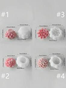 Molde con forma de loto, vela de meditación hecha a mano, molde de silicona de cera de vela 3D, artesanía de cristal de resina, decoración de arte de escritorio hecho a mano, silicona duradera para moldeado de yeso, cena a la luz de las velas para aniversario y San Valentín, decoración de mesa
