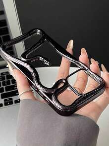 创意蛇纹镂空磨砂电镀软壳适用于 16 Pro Max/16 Pro/16，蛇年新款 15，个性化防摔 14/13/12/11 情侣手机壳防水防震防刮 - 黑色 - 查看 4