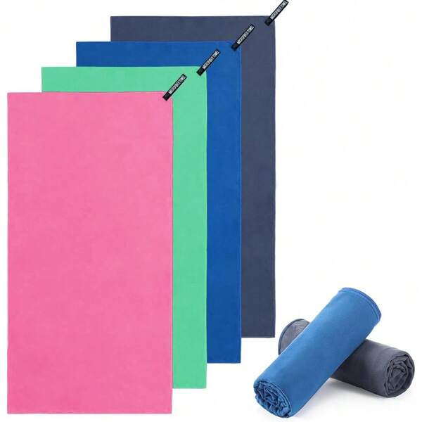 1pc Microfiber Golf Quickly Drying Towel, Soft & Durable, Water Absorbent, Easy Cleaning, Compact & Portable, Unisex, Suitable For Swimming, Sports, Fitness, Camping, Beach