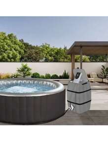 Waterproof & Dustproof Cover For Inflatable Hot Tub Heater Pump - Durable PET Material, Perfect For Winter Protection