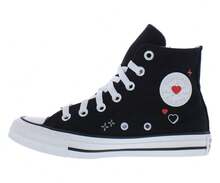 Converse Chuck Taylor All Star Y2K Heart Womens Shoes - Black/Vintage White - View 4