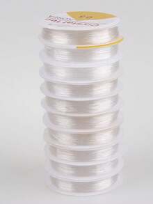 Round Transparent Fish Silk Elastic Line Color Crystal Line DIY Beaded Elastic Rope Jewelry Accessories Material, Suitable For All Kinds Of DIY Beading Production - Clear - View 14