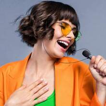 QKZ QKZ 3.5MM Karaoke Earphone Wired Headset With HD Mic Noise-Proof Surround Stereo For Live Streaming Recording Music Game Singing HIFI Subwoofer KTV