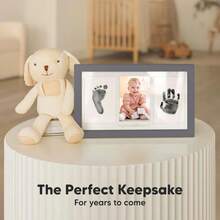 Inkless Hand And Footprint Kit, Boy, Girl, Newborn Keepsake - No Mess Ink Pad For Baby Handprint, Clean Touch Dog Paw Print Kit, Personalized Baby Shower Gifts, First Mother'S Day (Alpine White) - 青銅灰色 - 查看 3