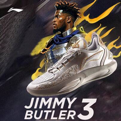 LI-NING Li Ning JIMMY BUTLER 3 Men's Basketball Shoes, BOOM Cushioning Durable Sports Shoes, ABAU107