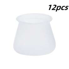 3/12 peças de capas de silicone para pernas de cadeira, protetores antiderrapantes para pernas de móveis, almofadas antiderrapantes para piso de mesa e cadeira, outros tipos de acabamento de metal, reduzem o ruído, adequadas para decoração de casa - reutilizáveis
