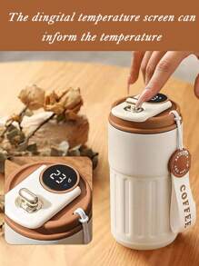 Premium 450ml Kaffeebecher, Edelstahl, farbiger Becher, Reisebecher, vakuumisolierte Flasche, Tasse, Behälter für heiße und kalte Getränke. Geeignet für Reisen, Outdoor-Sport, Nachmittagstee, Geschenke, isolierte Tassen für Herren und Damen, Schulanfang, Mitarbeitergeschenke, Ostern, Haushaltswaren und Sommergetränke wie Milch, Saft und Tee. (Der Becher ist nicht in der Schulterbeutel enthalten)