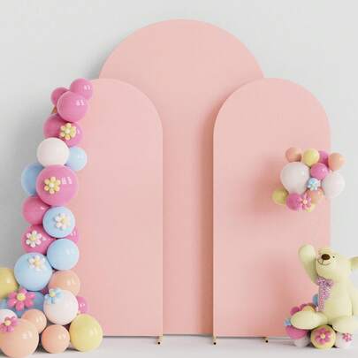 Allık Pembesi Kemer Arkaplanı, 5ft, 6ft, 6.6ft, 7.2ft Kemer Arkaplanı 2 Tarafı Kapsar Spandex Takılı Kumaş Kemer Arkaplanı Doğum Günü Partisi Düğün Kemer Dekorasyonu İçin Uygundur (Sadece Kumaş Arkaplan, Kemer Çerçevesi Yok)
