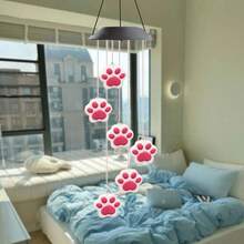 1pack Wind Chime Light Sets Color Changing Solar Powered Hanging Mobile Decorative Lamp For Home Bedroom Garden Yard Balcony Holiday Party Decoration - Multicolor - View 14