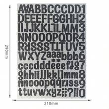 126pcs/Sheet Glitter Gold Letter Stickers, Alphabet Number Stickers Decals For Christmas Gift, DIY Craft, Scrapbooking, Envelope, Cards, Signs Decorations (Capital And Lower-Case Letter) - Multicolor - View 13
