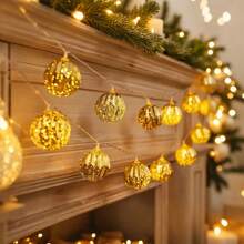 Moroccan Style Ball String Lights For Outdoor Decoration, Garden, Porch, Christmas, Wedding, Holiday Party Lighting