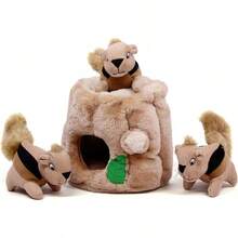 Outward Hound Hide A Birthday Cake, Plush Puzzle Birthday Themed Dog Toy - Squirrel - View 2