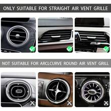 5 pezzi di strisce decorative per bocchette d'aria dell'auto con cristalli diamantati glitterati - Bianco - Visualizzare 3