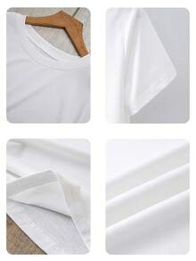 Summer Christian T-Shirt With Bible Verse Print, "Living Proof Of A Loving God, I John 4:9-10", Casual Loose Drop Shoulder Short Sleeve Tee, Suitable For Summer Vacation And Believers