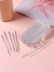 FULL BEAUTY 100 件可重复使用水晶指甲棒美甲双面美甲角质层推除工具修脚指甲护理、美甲用品、美甲工具、美甲工具、返校、指甲、按压指甲的美甲工具