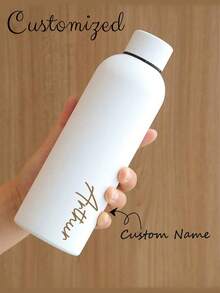 Customizable Name Personalized Insulated Water Bottle - Suitable For School, Travel, Office, Gym - Multicolor - View 1