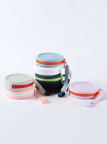 Bolsa de mano portátil de silicona de color caramelo, para llevar auriculares, unidades USB, pequeños artículos diarios, llaves, monedas y talla grande cuando sales